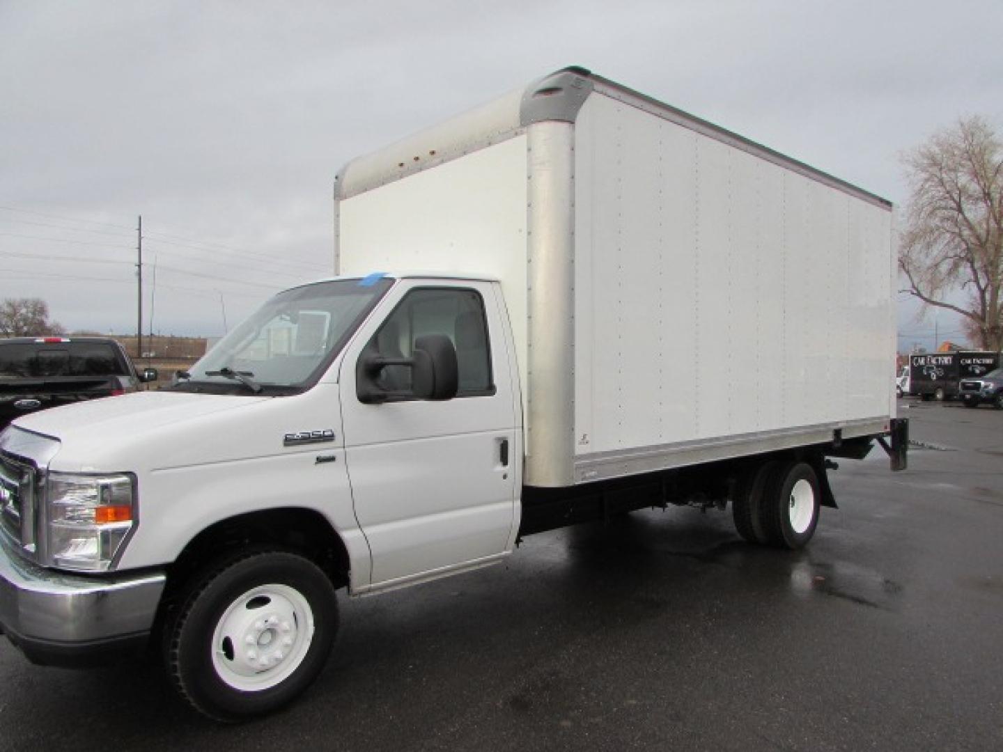 2019 White /Gray Ford Econoline Box van with liftgate (1FDWE3F68KD) with an 6.2 EFI V8 engine, Automatic transmission, located at 4562 State Avenue, Billings, MT, 59101, (406) 896-9833, 45.769516, -108.526772 - Photo#0